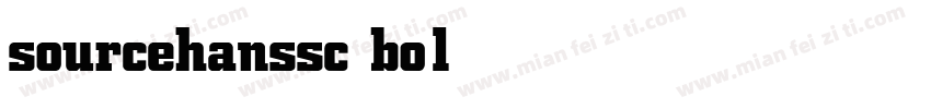sourcehanssc bold字体转换